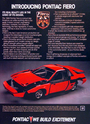  agree with me when I say the Pontiac Fiero is an awesome little vehicle